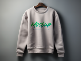 Sweatshirt mockup design PSD template ai generated