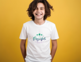 Editable tshirt mockup PSD template ai generated