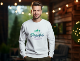 Sweatshirt mockup design PSD template ai generated