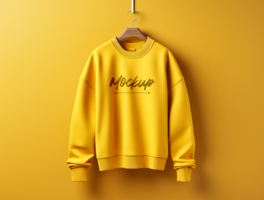 Editable Sweatshirt mockup design PSD template ai generated