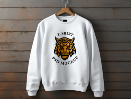 Editable Sweatshirt mockup design PSD template ai generated
