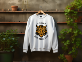 Editable Sweatshirt mockup design PSD template ai generated