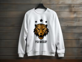 Editable Sweatshirt mockup design PSD template ai generated
