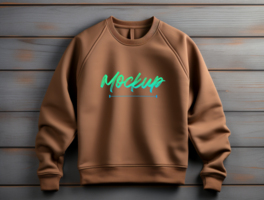Editable Sweatshirt mockup design PSD template ai generated