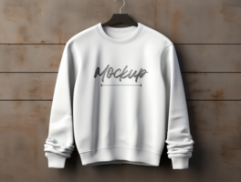 Editable Sweatshirt mockup design PSD template ai generated