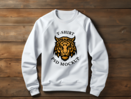 Editable Sweatshirt mockup design PSD template ai generated