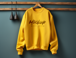 Editable Sweatshirt mockup design PSD template ai generated
