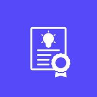 patent vector icon for web