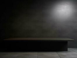 Empty modern interior office wall background front view Ai generated photo