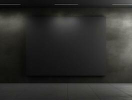 Empty modern interior wall background front view Ai generated photo