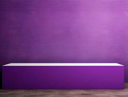 Empty modern  wall background front view Ai generated photo