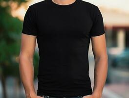 Professional blank tshirt for mockup ai generated photo