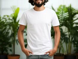 Professional blank tshirt for mockup ai generated photo