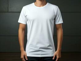 Professional blank tshirt for mockup ai generated photo