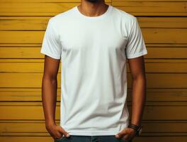 Professional blank t-shirt for mockup ai generated photo