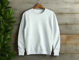 Blank sweatshirt for mockup ai generated photo