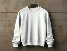 Blank sweatshirt for mockup ai generated photo