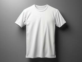 Professional white blank tshirt ai generated photo