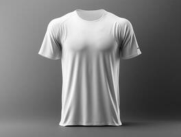 Professional white blank tshirt ai generated photo