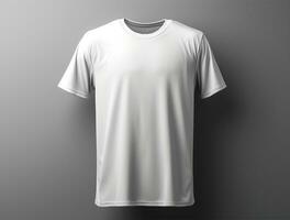 Professional white blank tshirt ai generated photo