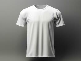 Professional white blank tshirt ai generated photo