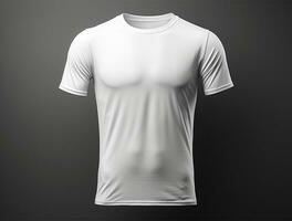 Professional white blank tshirt ai generated photo