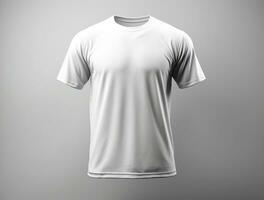 Professional white blank tshirt ai generated photo