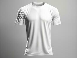 Professional white blank tshirt ai generated photo