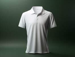 Professional blank 3d polo tshirt ai generated photo