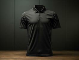 Professional blank 3d polo tshirt ai generated photo