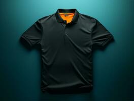 Professional blank 3d polo tshirt ai generated photo