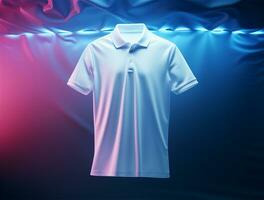 Professional blank 3d polo tshirt ai generated photo