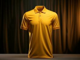 Professional blank 3d polo tshirt ai generated photo