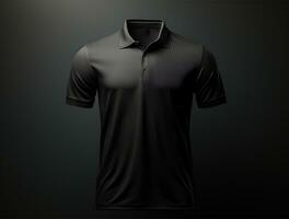 profesional blanco 3d polo camiseta ai generado foto