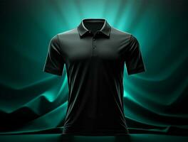 Professional blank 3d polo tshirt ai generated photo