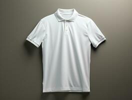 Blank polo tshirt ai generated photo