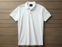 Professional blank polo tshirt ai generated photo