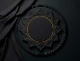 Luxury 3d podium background for product showcase ai generated photo