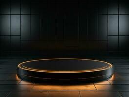 3d podium background for product showcase ai generated photo