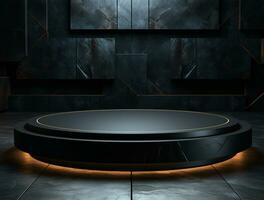 3d podium background for product showcase ai generated photo