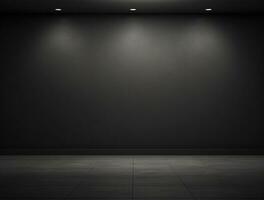 Empty modern interior wall background front view Ai generated photo