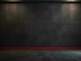 Empty modern interior wall background front view Ai generated photo