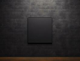 Empty modern interior wall background front view Ai generated photo