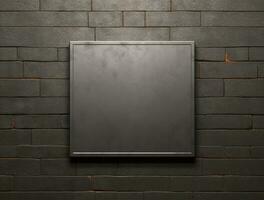 Empty modern interior wall background front view Ai generated photo