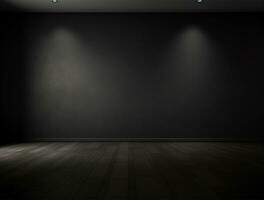 Empty modern interior wall background front view Ai generated photo