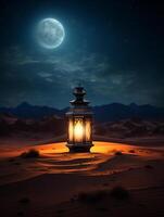 Ramadan kareem traditional islamic festival religious background ai generated photo