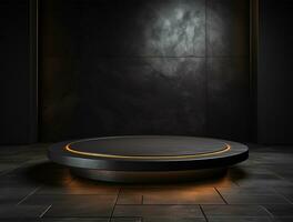 Luxury 3d podium background for product showcase ai generated photo