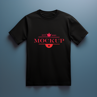 zwart t-shirts mockup ontwerp ai gegenereerd psd