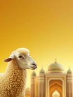 Eid mubarak traditional islamic festival religious background ai generated photo