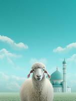 Eid mubarak traditional islamic festival religious background ai generated photo